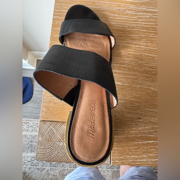 Madewell The Kiera Mule Sandals in True Black Leather - Picture 14 of 16